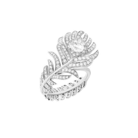 Boucheron plume de paon ring