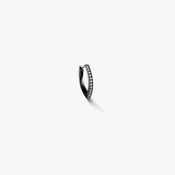 Bonebakker Repossi Antifer hoop earring black gold paved diamonds low
