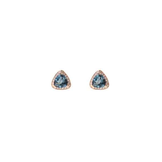 Bonebakker Impressionism Earring Stud Van Gogh Blue Topaz