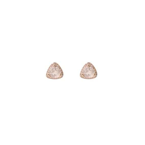 Bonebakker Impressionism Earring Stud Van Gogh rose quartz