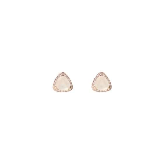 Bonebakker Impressionism Earring Stud Van Gogh White moonstone