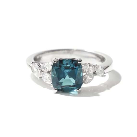 ring lagoon tourmaline namibia marquise diamonds