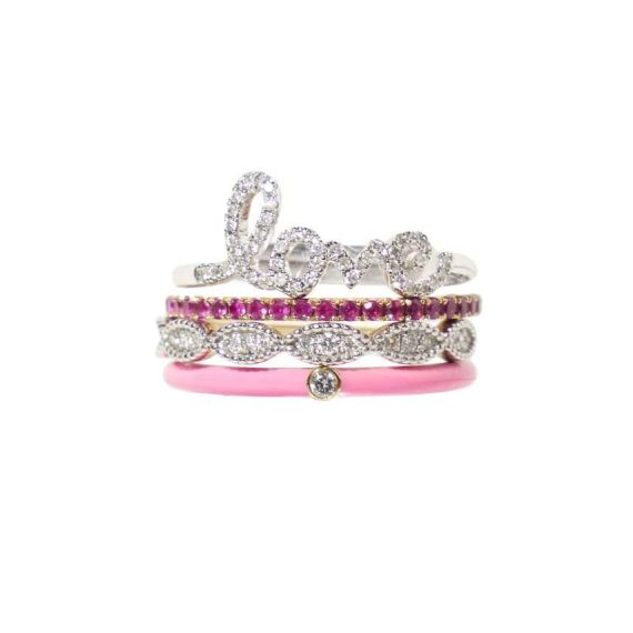 LOVE pink stack
