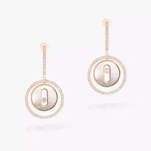 Messika Lucky move earrings mother of pearl diamonds