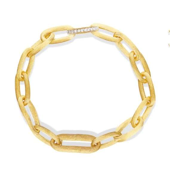 Nanis Libera gold chain bracelet with diamonds