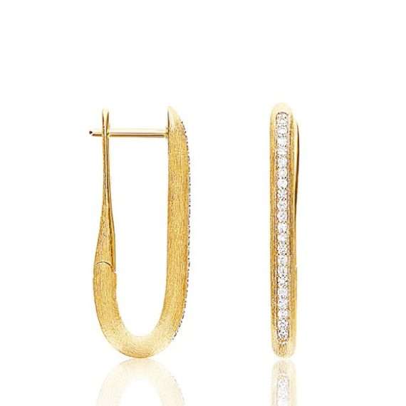 Nanis Libera Gold Square Hoop Earrings