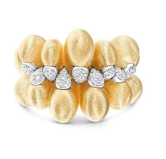 Nanis trasformista ring gold drops and diamonds AS4 251