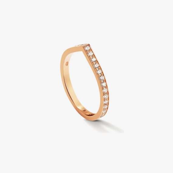 Repossi Antifer ring rose gold and with diamonds