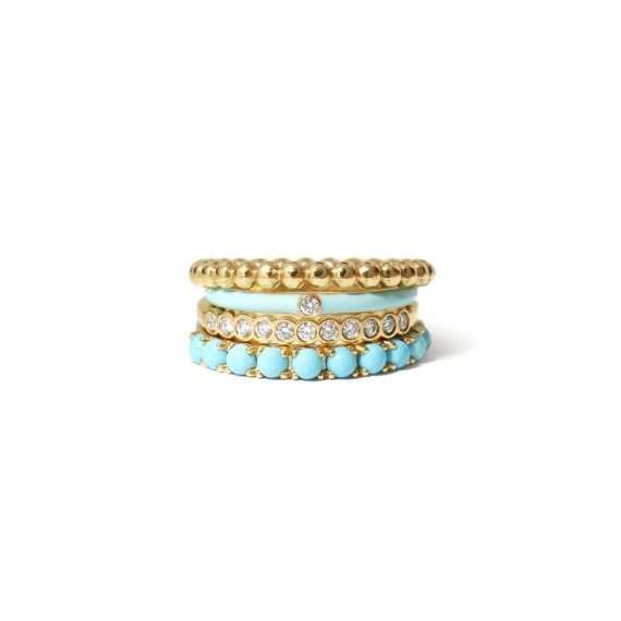 TURQUOISE stack rings